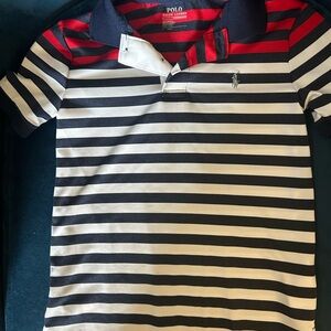 Polo by Ralph Lauren Kids Striped Polo - Navy, Red, White